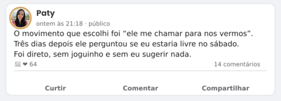 Exemplo ilustrativo de mensagem sobre reabertura de contato